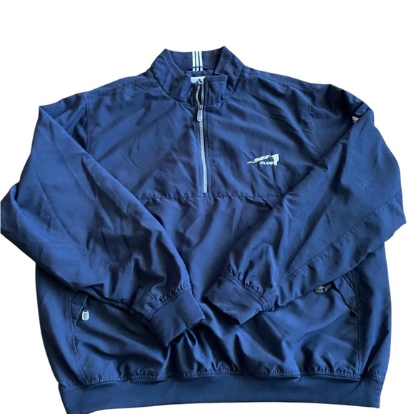 adidas Jackets & Blazers - Adidas Navy Blue Pull Over Jacket